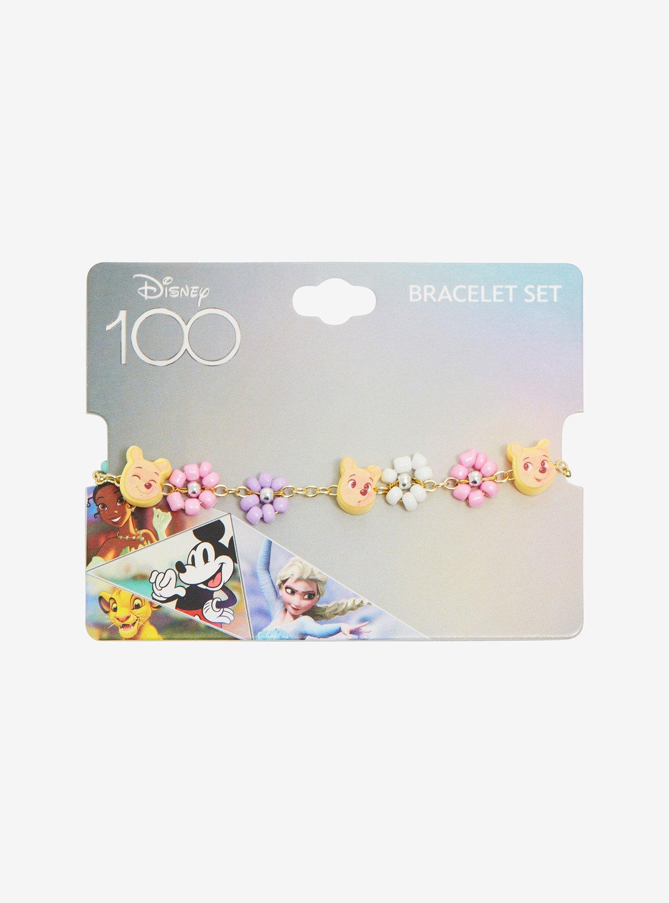 Disney 100 Winnie the Pooh Floral Pooh Bear Charm Bracelet - BoxLunch Exclusive, , alternate