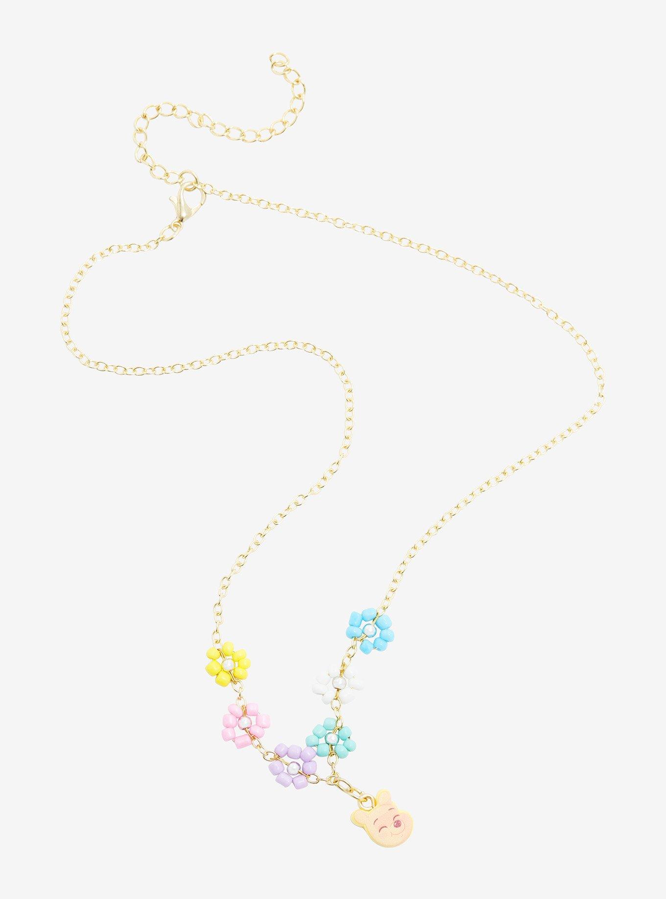 Disney 100 Winnie the Pooh Floral Necklace - BoxLunch Exclusive, , alternate