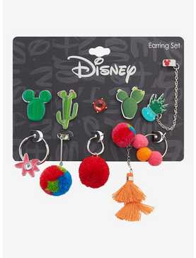 Disney Mickey Mouse Cactus Mix and Match Earring Set - BoxLunch Exclusive, , hi-res