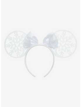 Disney Minnie Mouse Snowflake Ears Headband - BoxLunch Exclusive, , hi-res
