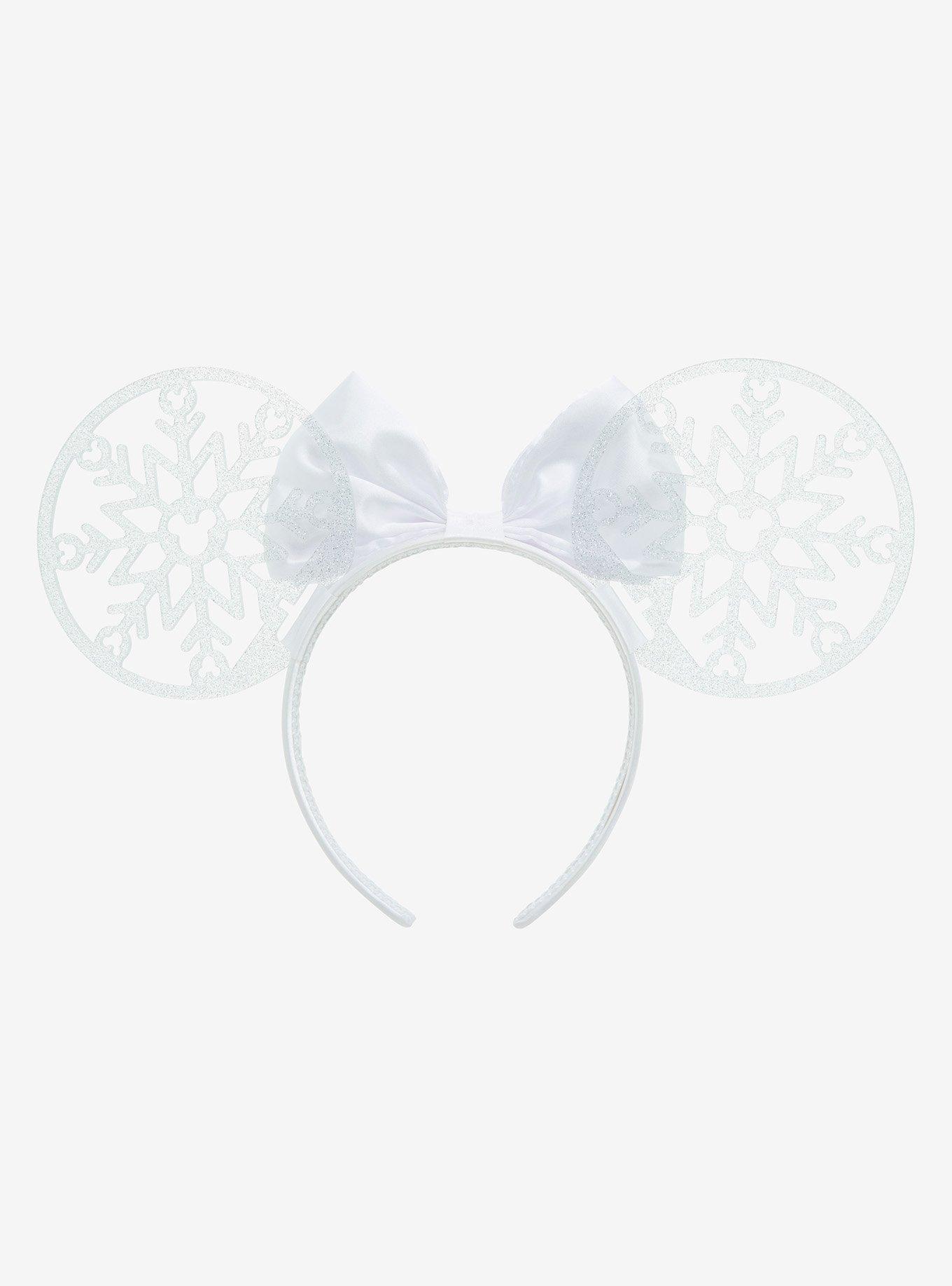 Disney Minnie Mouse Snowflake Ears Headband - BoxLunch Exclusive, , hi-res