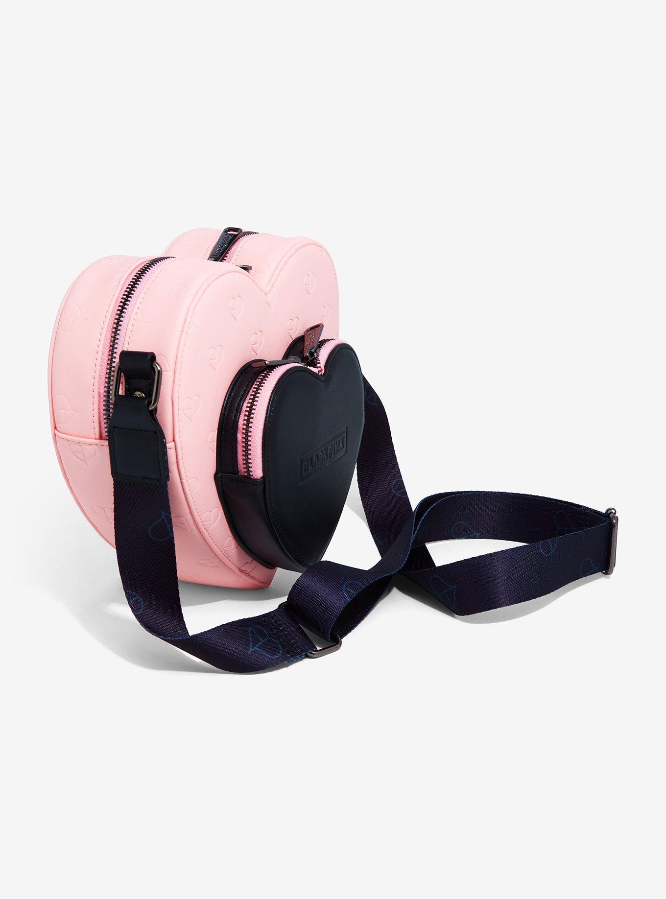 Loungefly BLACKPINK Heart Embossed Crossbody Bag, , alternate