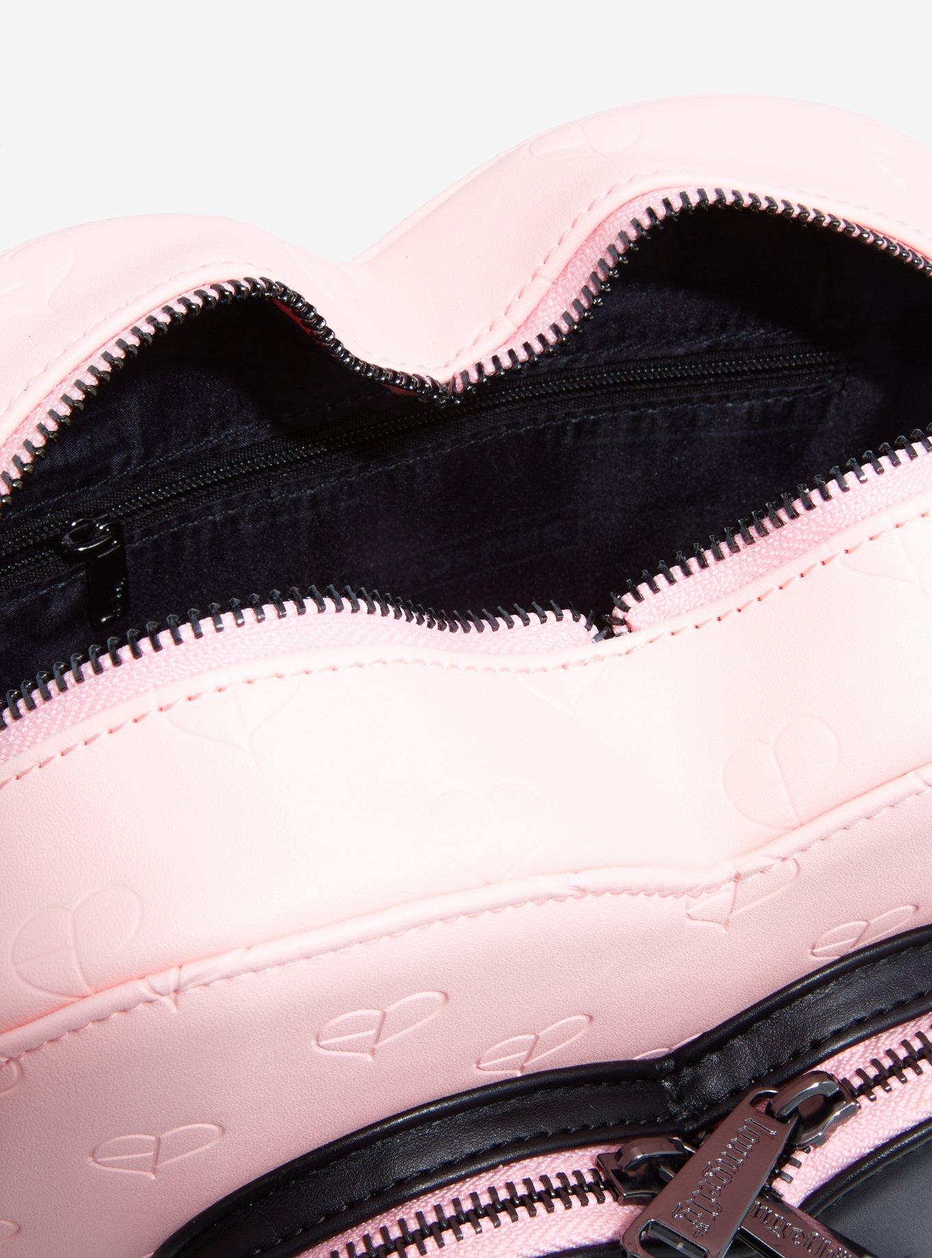 Loungefly BLACKPINK Heart Embossed Crossbody Bag, , alternate