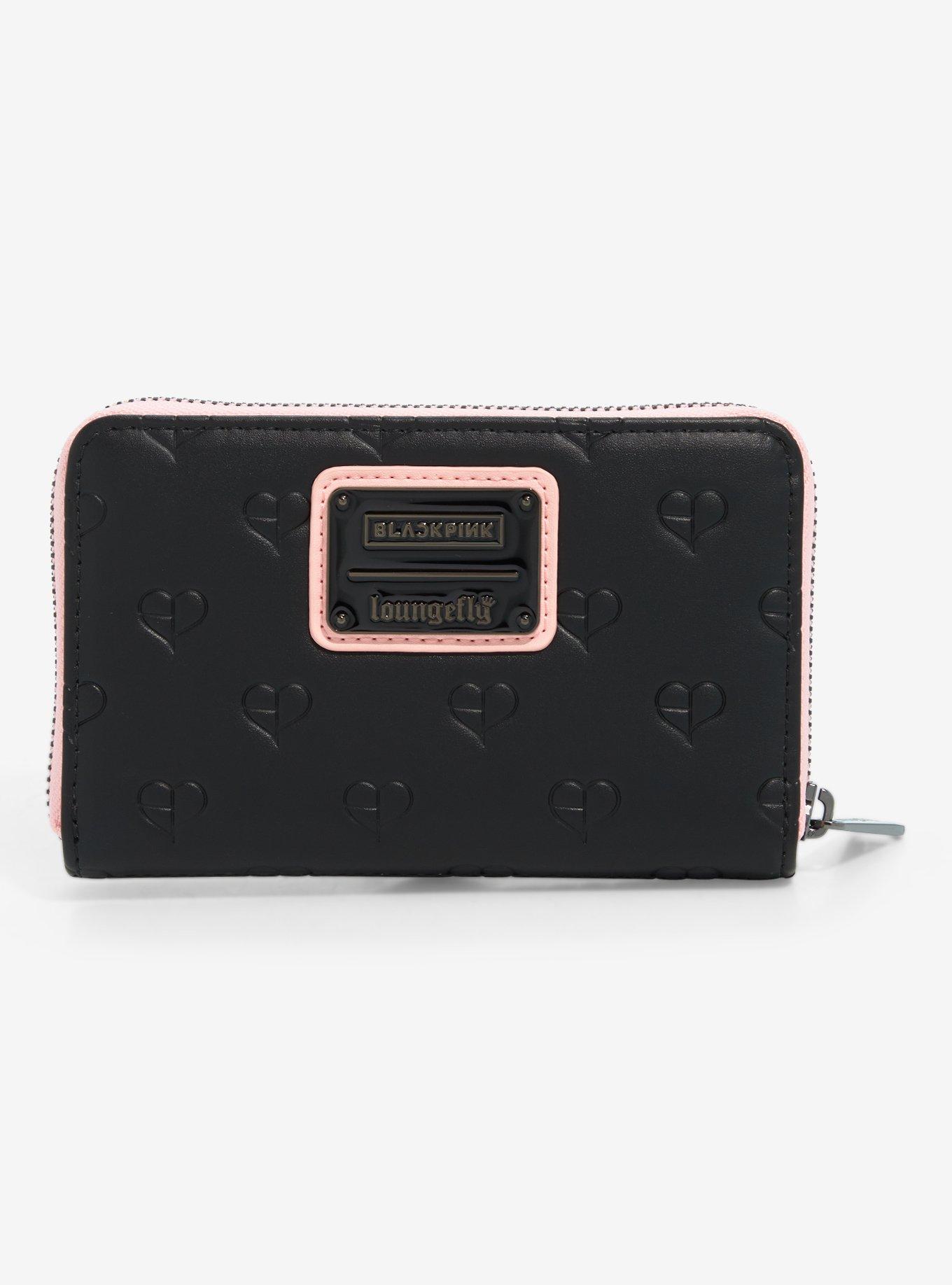 Loungefly BLACKPINK Heart Embossed Zipper Wallet, , alternate