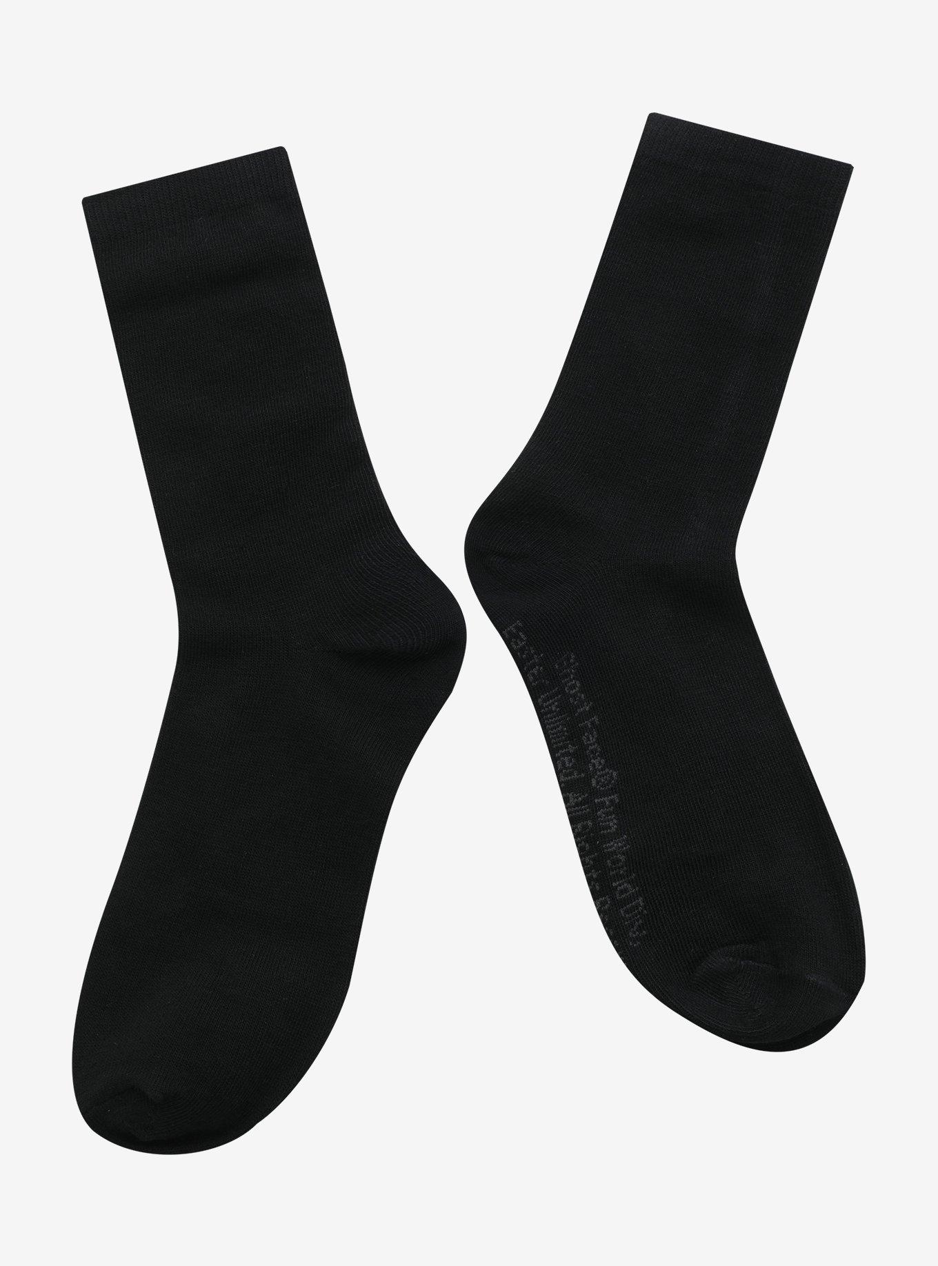 Scream Ghost Face Bling Crew Socks, , alternate