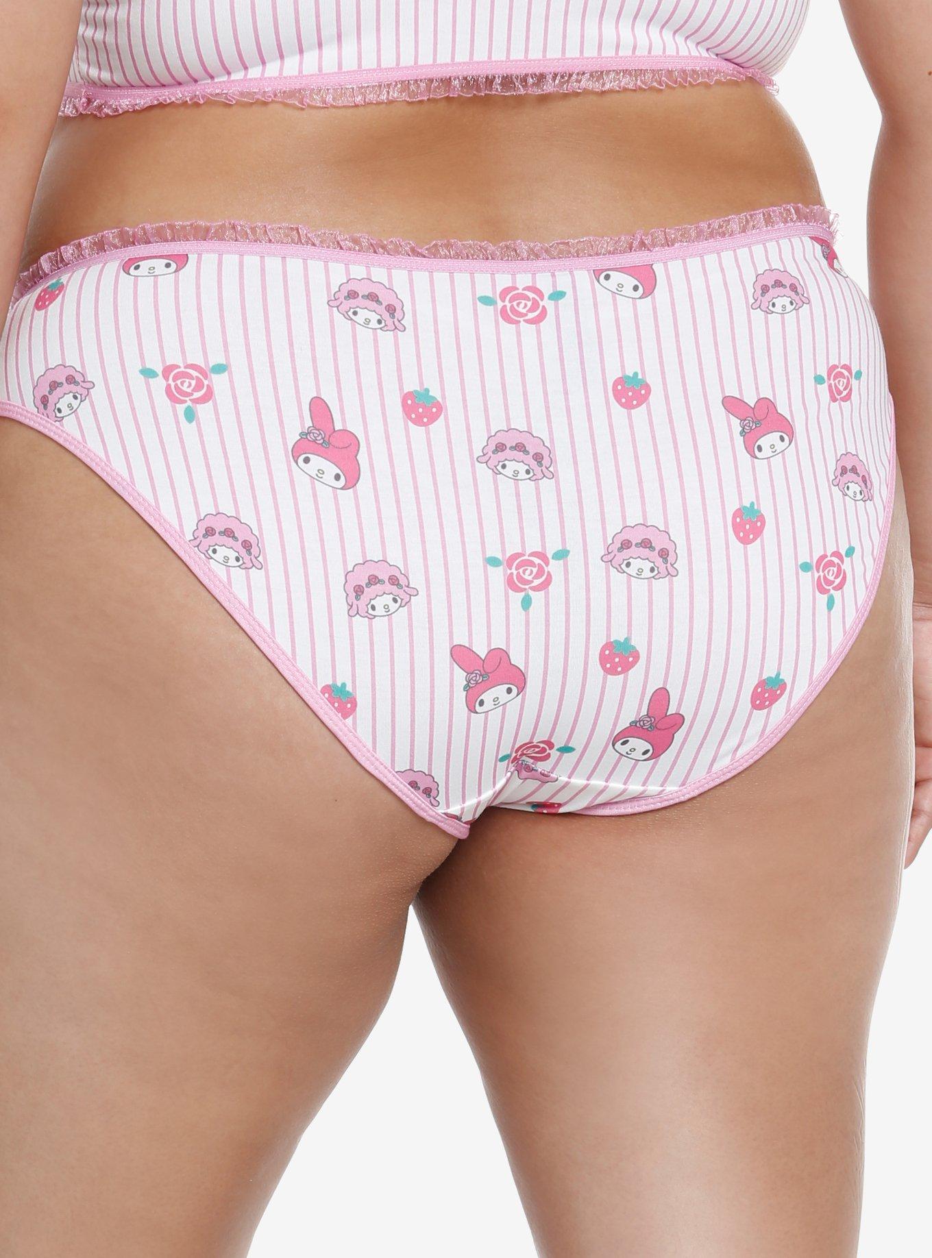 My Melody Stripe Panty Plus Size, MULTI, alternate