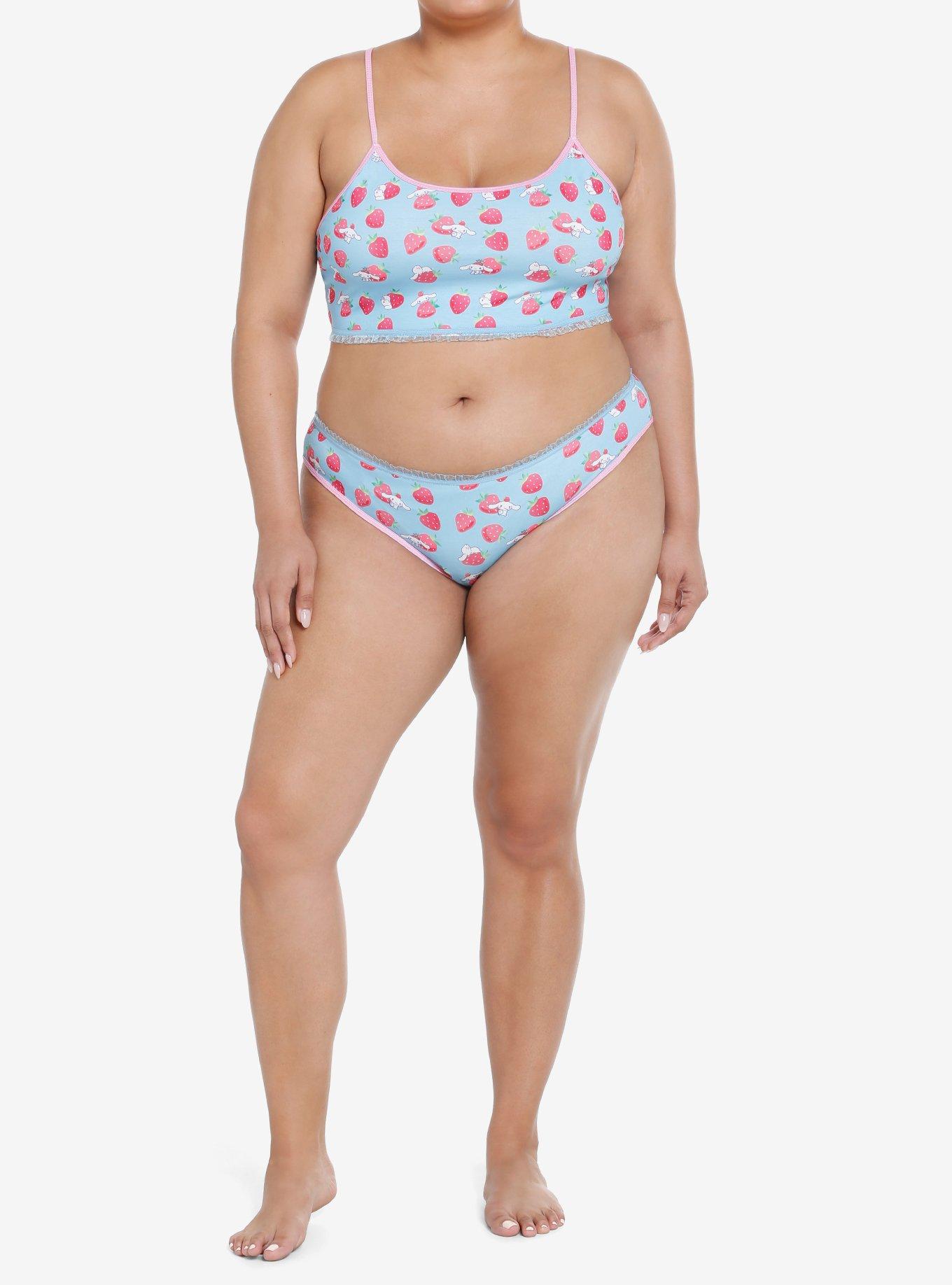 Cinnamoroll Strawberry Bralette Plus Size, MULTI, alternate