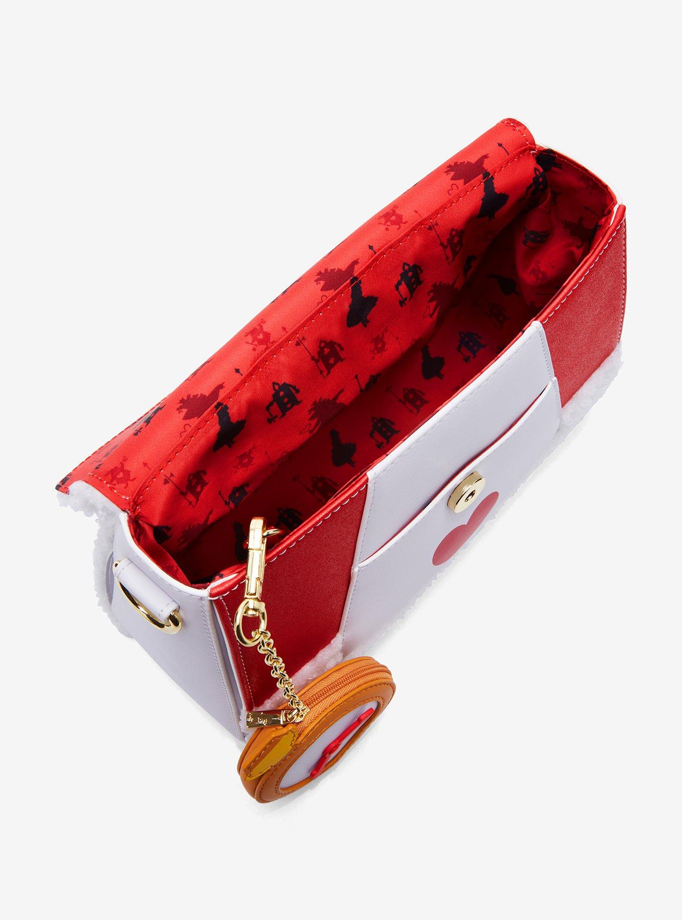 Loungefly Disney Alice In Wonderland White Rabbit Figural Fuzzy Crossbody Bag, , alternate