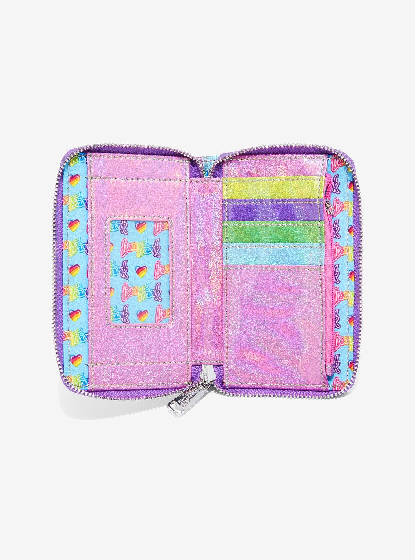 Loungefly Lisa Frank Animals Shimmer Zipper Wallet, , alternate