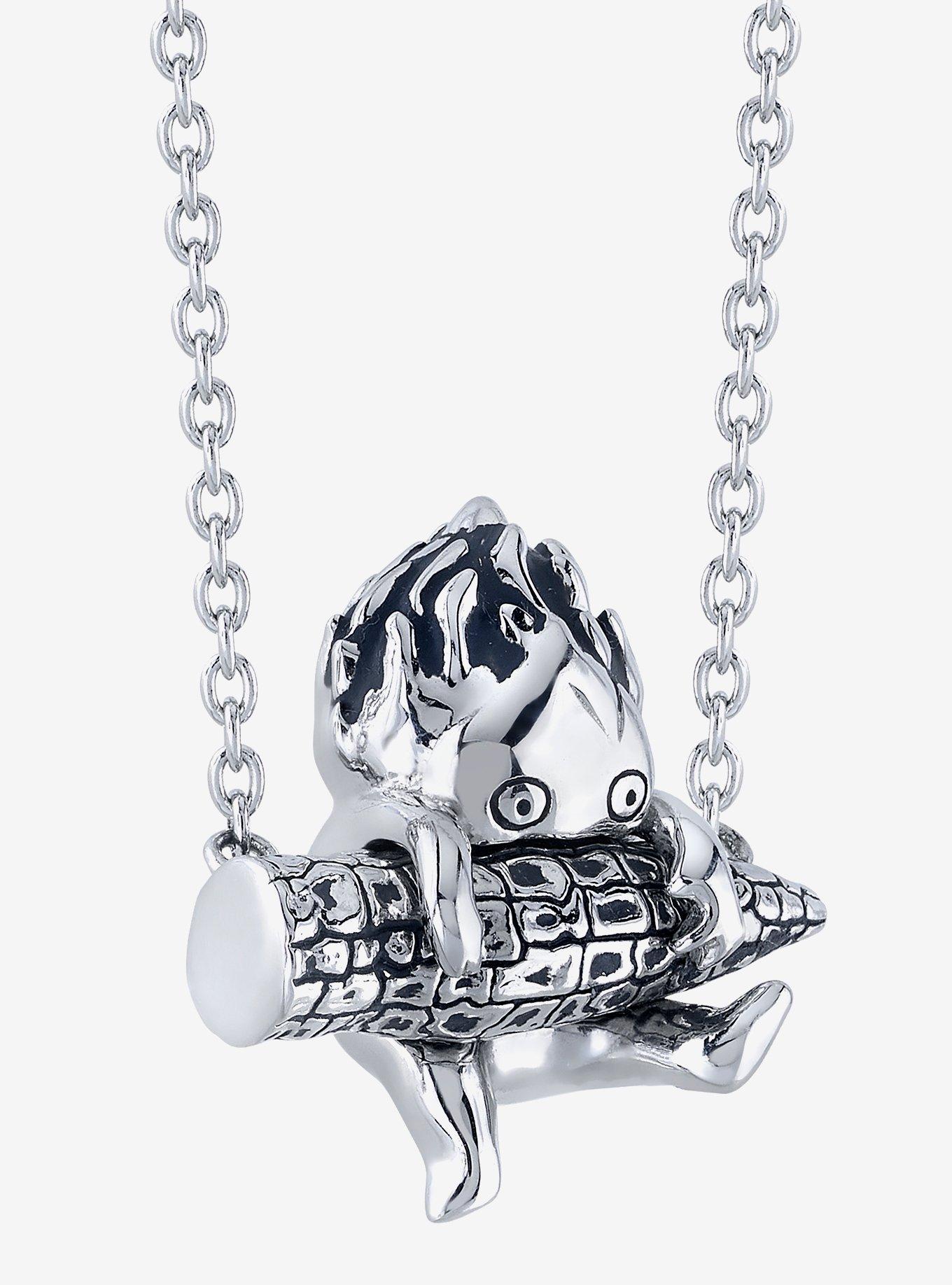 Studio Ghibli X RockLove Howl's Moving Castle Calcifer Necklace, , alternate