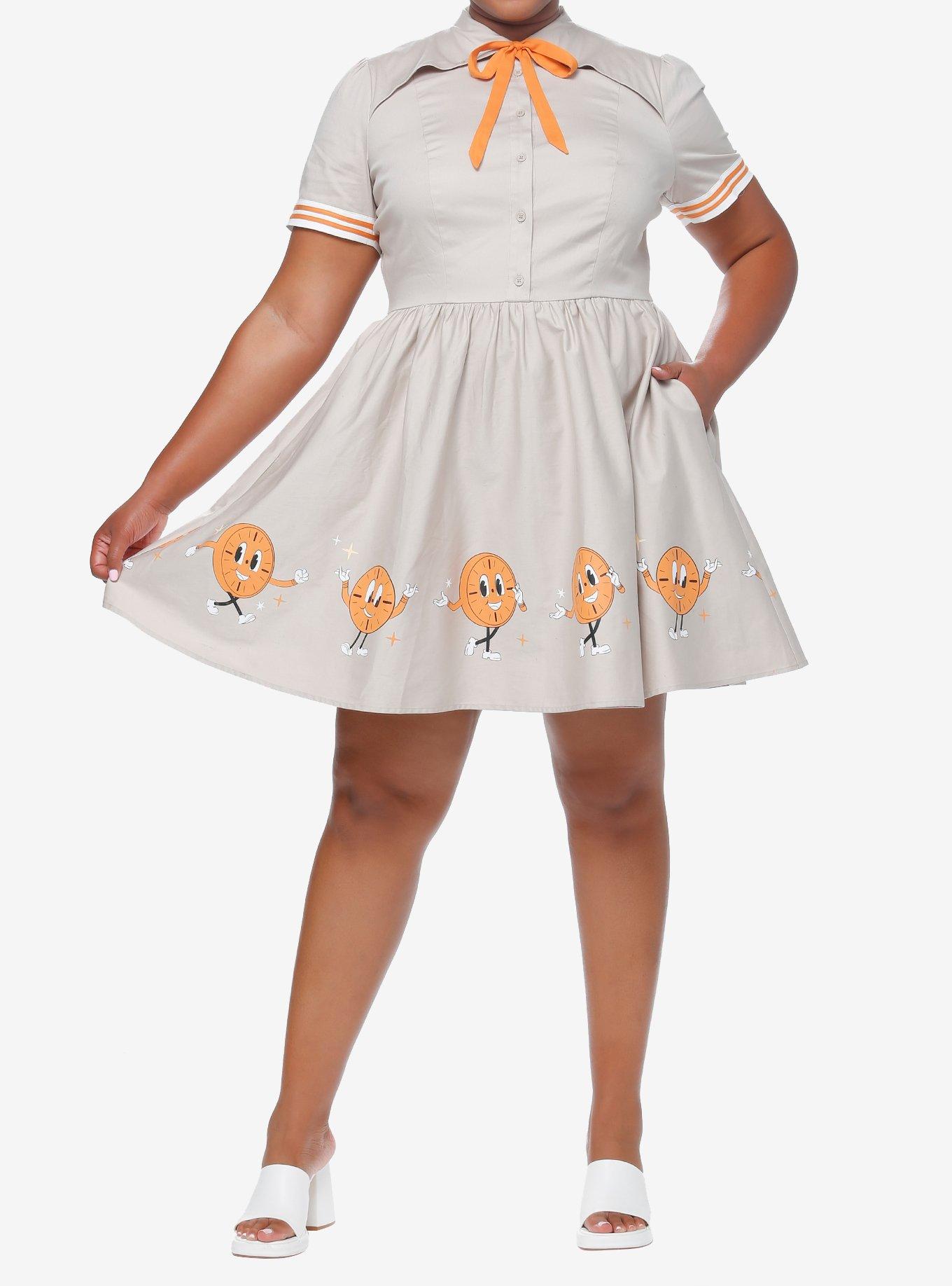 Her Universe Marvel Loki Miss Minutes Retro Dress Plus Size Her Universe Exclusive, LIGHT GREY, alternate