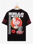 Sanrio Hello Kitty Racecar T-Shirt - BoxLunch Exclusive, BLACK, alternate