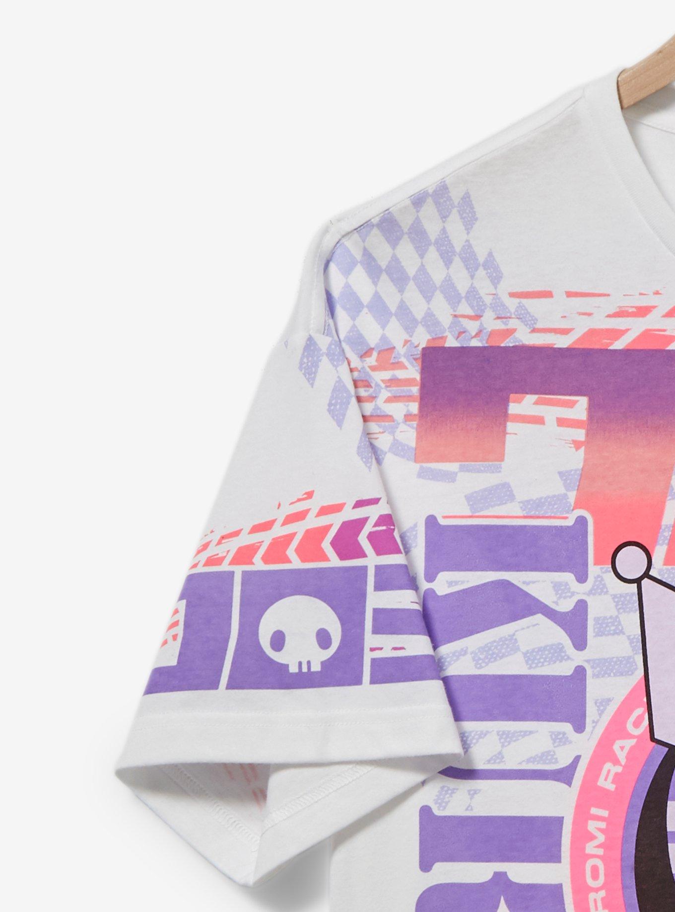 Sanrio Kuromi Racecar T-Shirt - BoxLunch Exclusive, WHITE, alternate