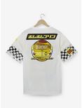 Sanrio Pompompurin Racecar T-Shirt - BoxLunch Exclusive, WHITE, alternate