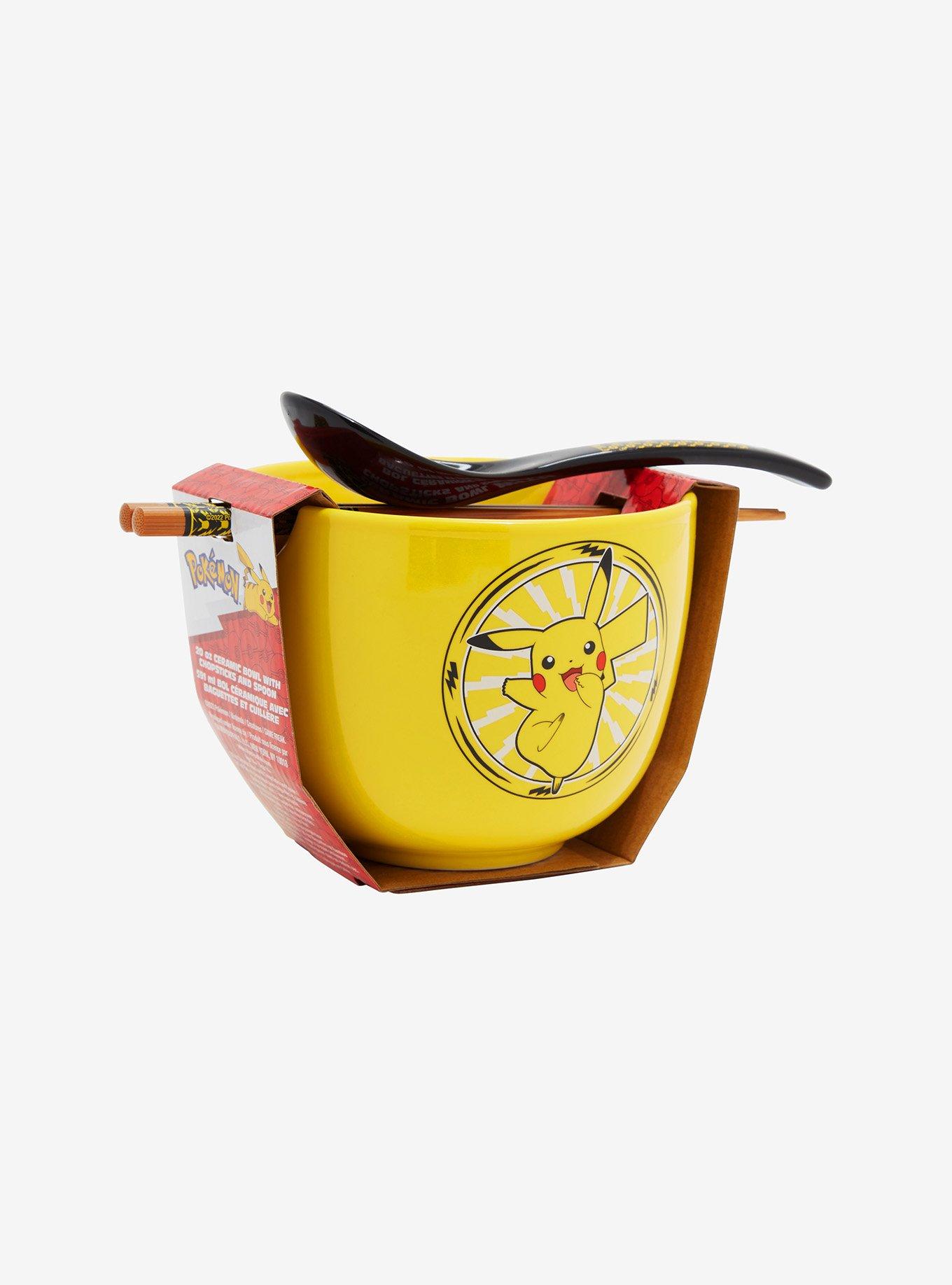 Pok&eacute;mon Pikachu Ramen Bowl with Chopsticks and Spoon, , alternate