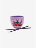 Our Universe Studio Ghibli Kiki's Delivery Service Jiji Bow Ramen Bowl with Chopsticks, , alternate