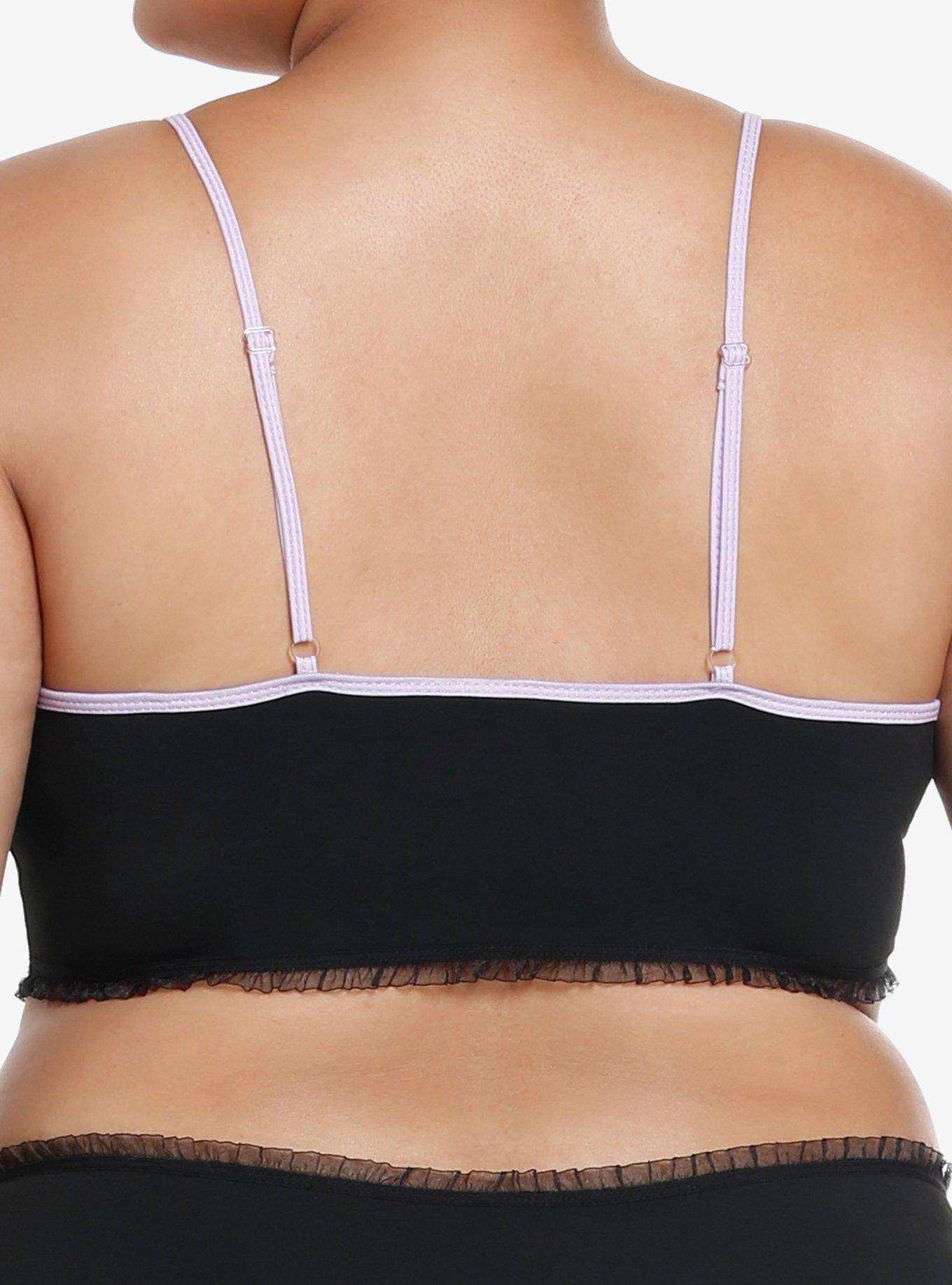 Kuromi Lace Bralette Plus Size, MULTI, alternate