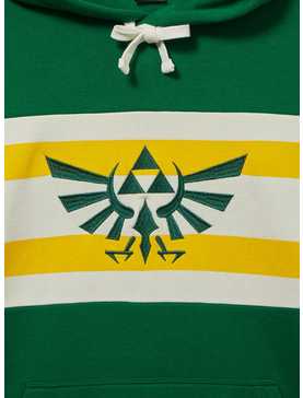Nintendo The Legend of Zelda Royal Crest Striped Hoodie - BoxLunch Exclusive, , hi-res