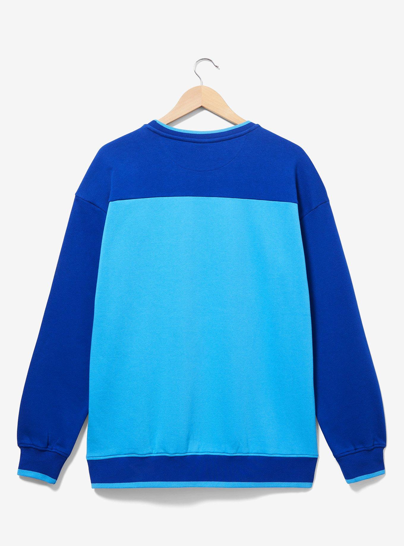 Disney 100 Characters Color Block Crewneck - BoxLunch Exclusive, LIGHT BLUE, alternate