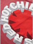 Red Hot Chili Peppers Puff Paint Logo T-Shirt, RED, alternate