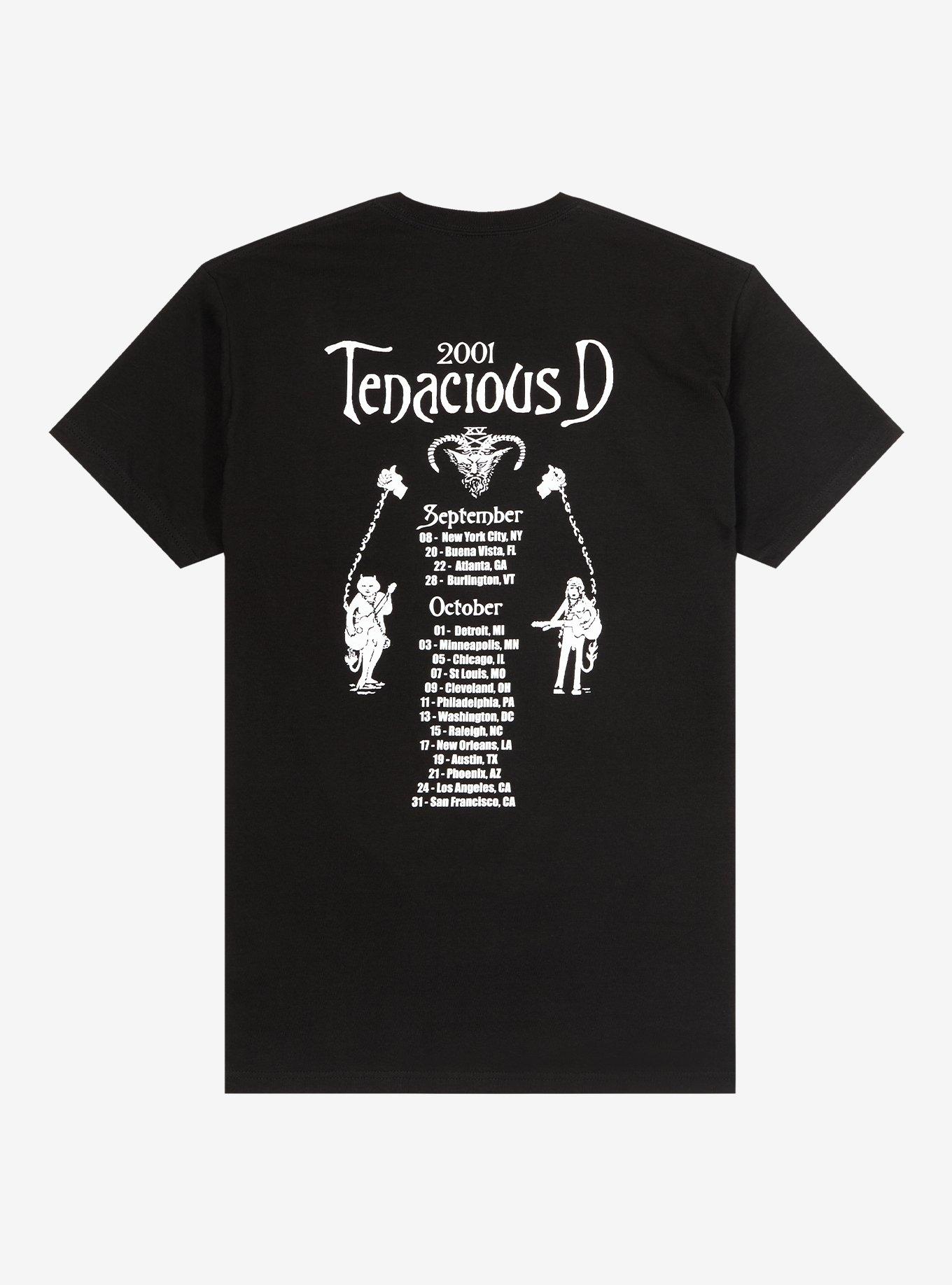 Tenacious D 2001 Tour T-Shirt, BLACK, alternate