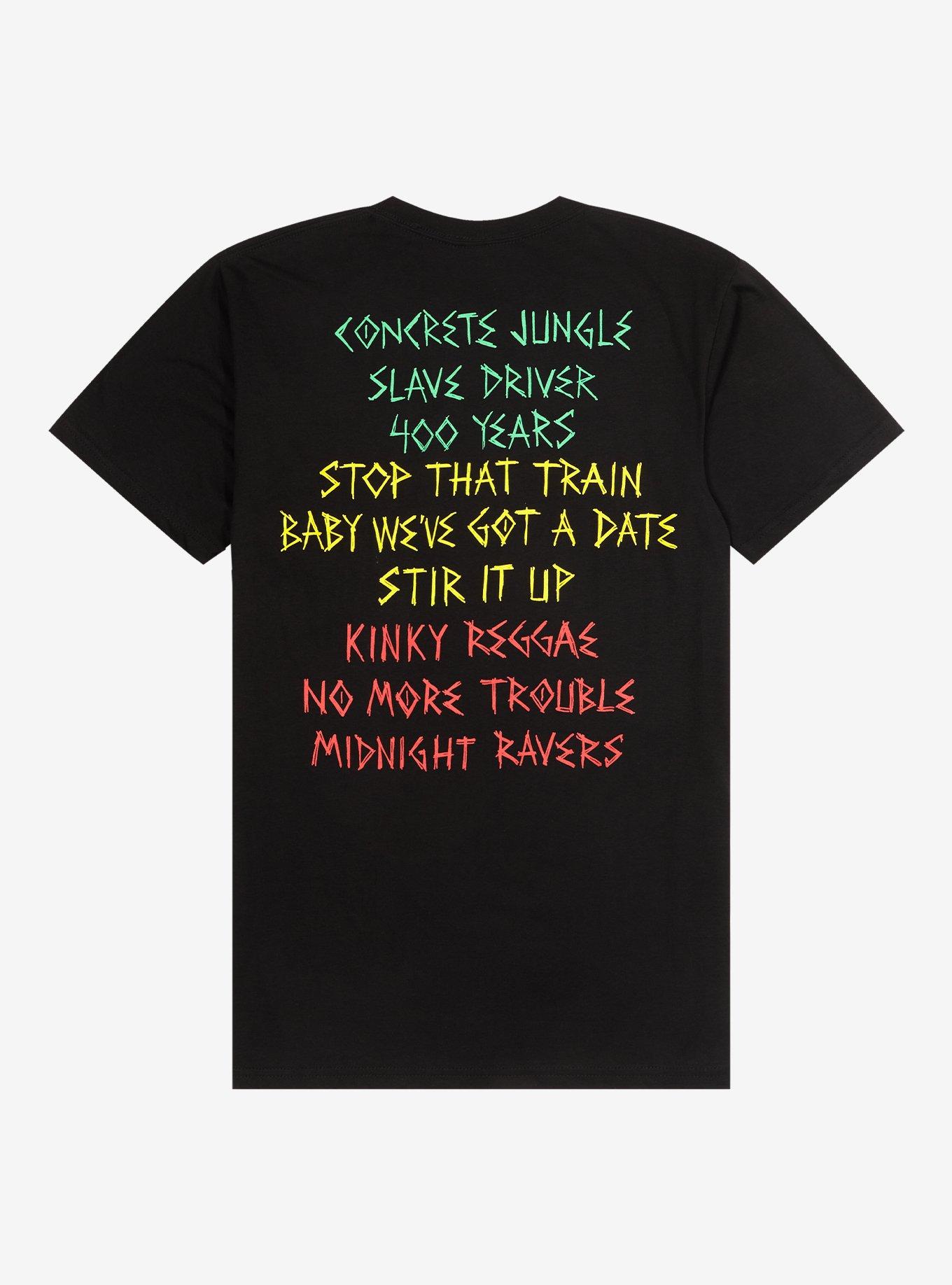 Bob Marley And The Wailers Catch A Fire Tracklist T-Shirt, , hi-res