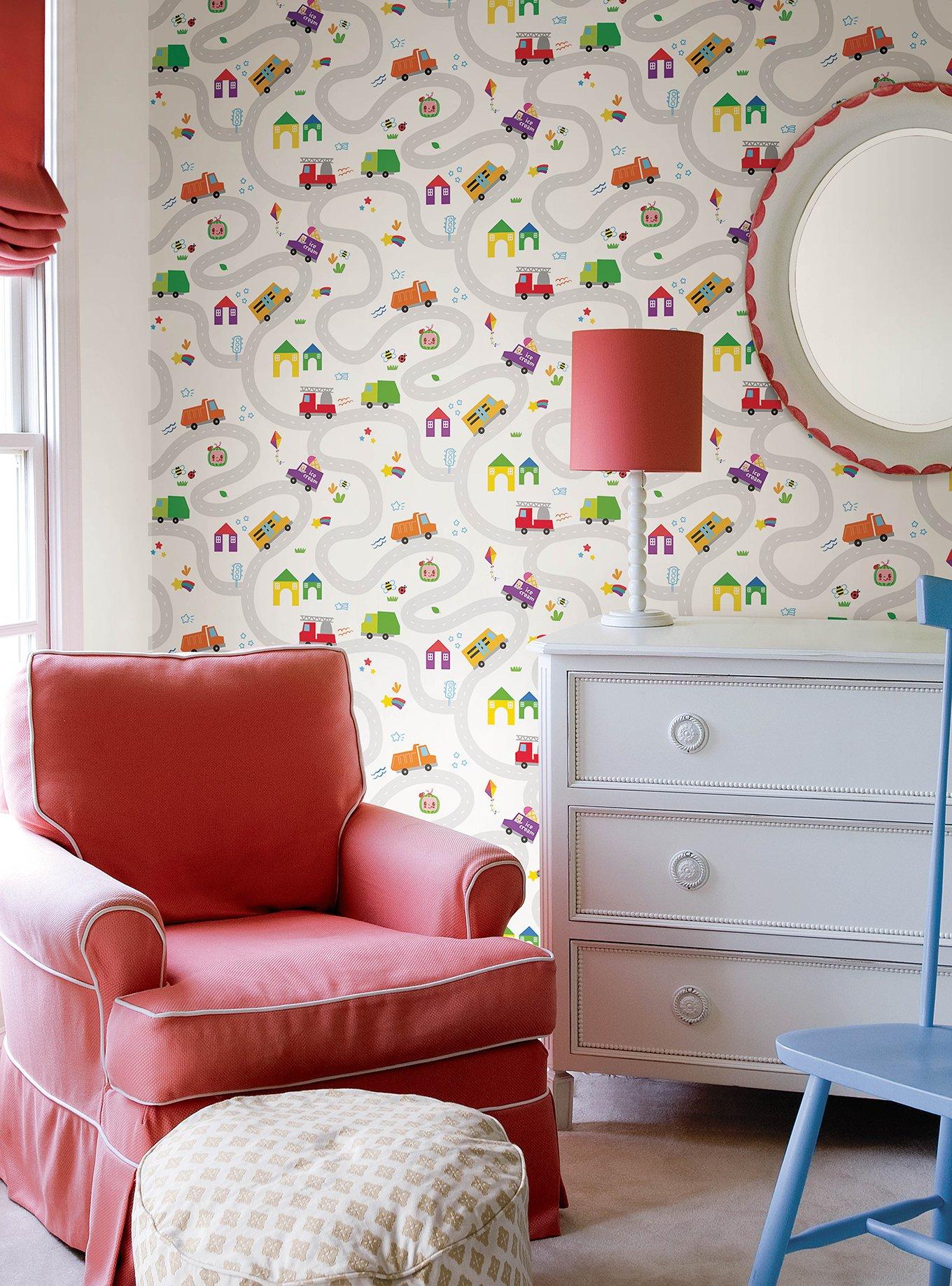 CoComelon Road Map Peel & Stick Wallpaper, , alternate