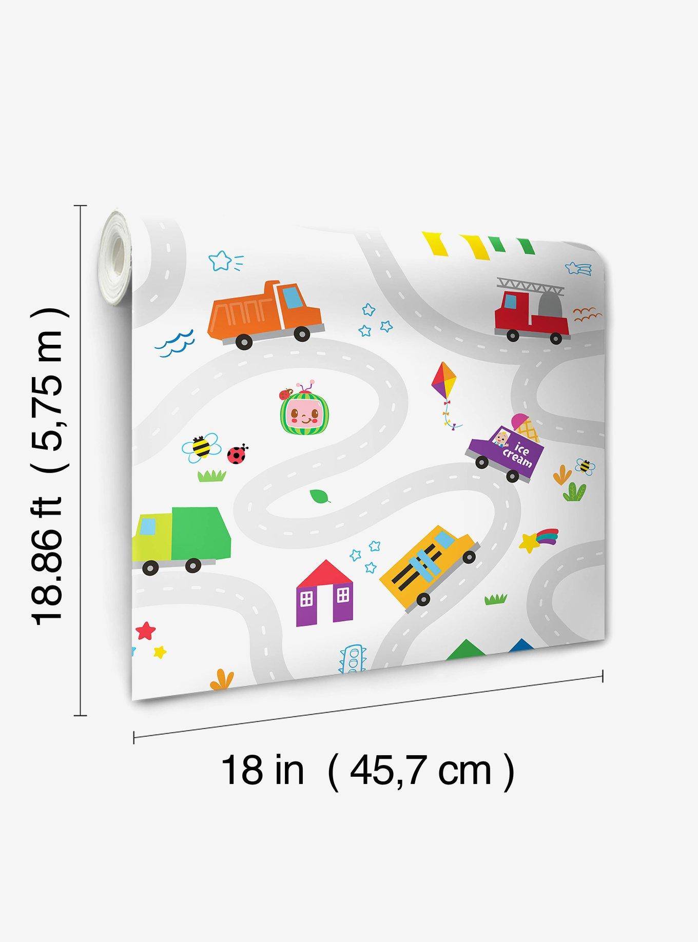 CoComelon Road Map Peel & Stick Wallpaper, , alternate