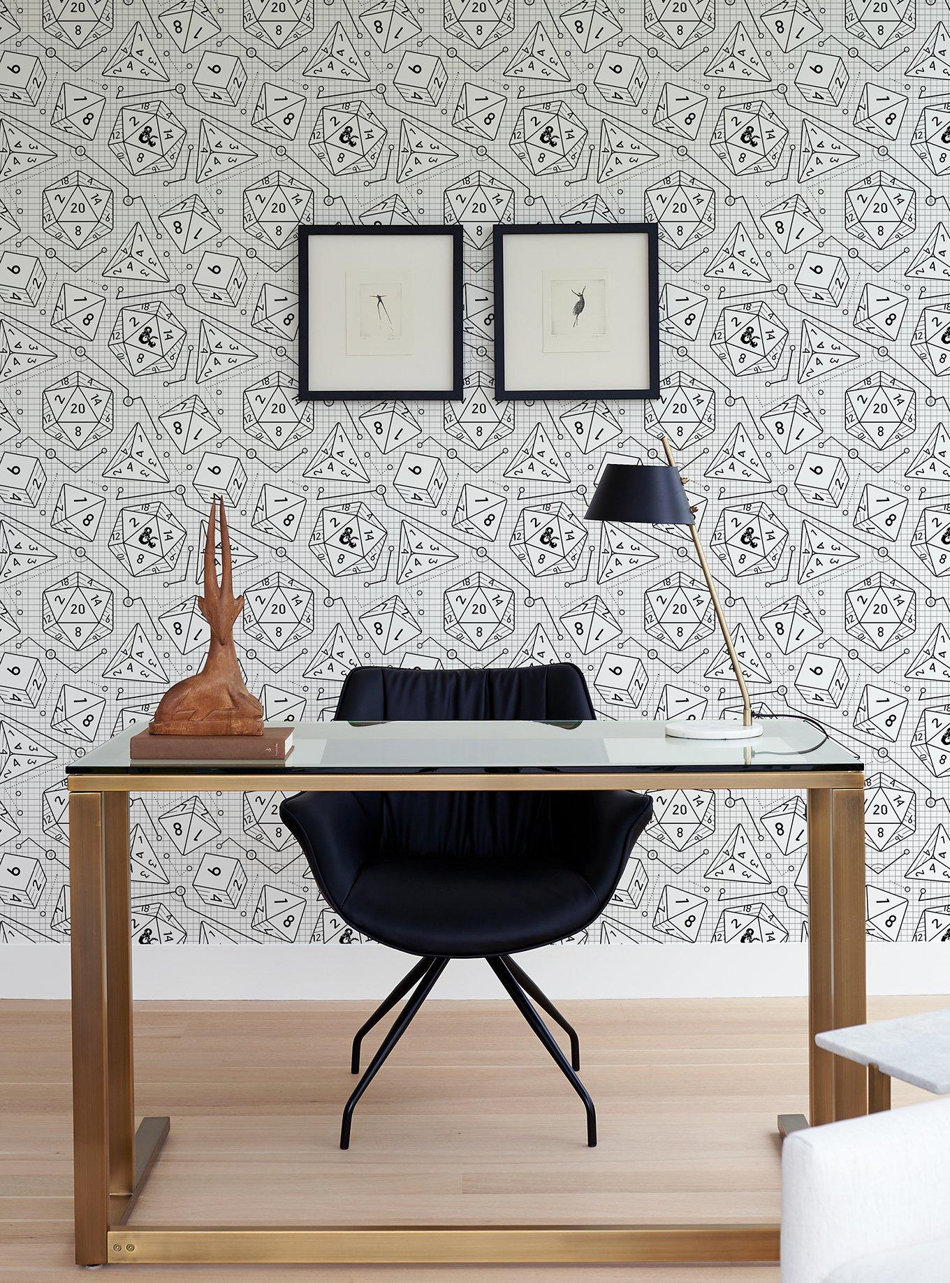 Dungeons & Dragons Peel & Stick Wallpaper White, , hi-res