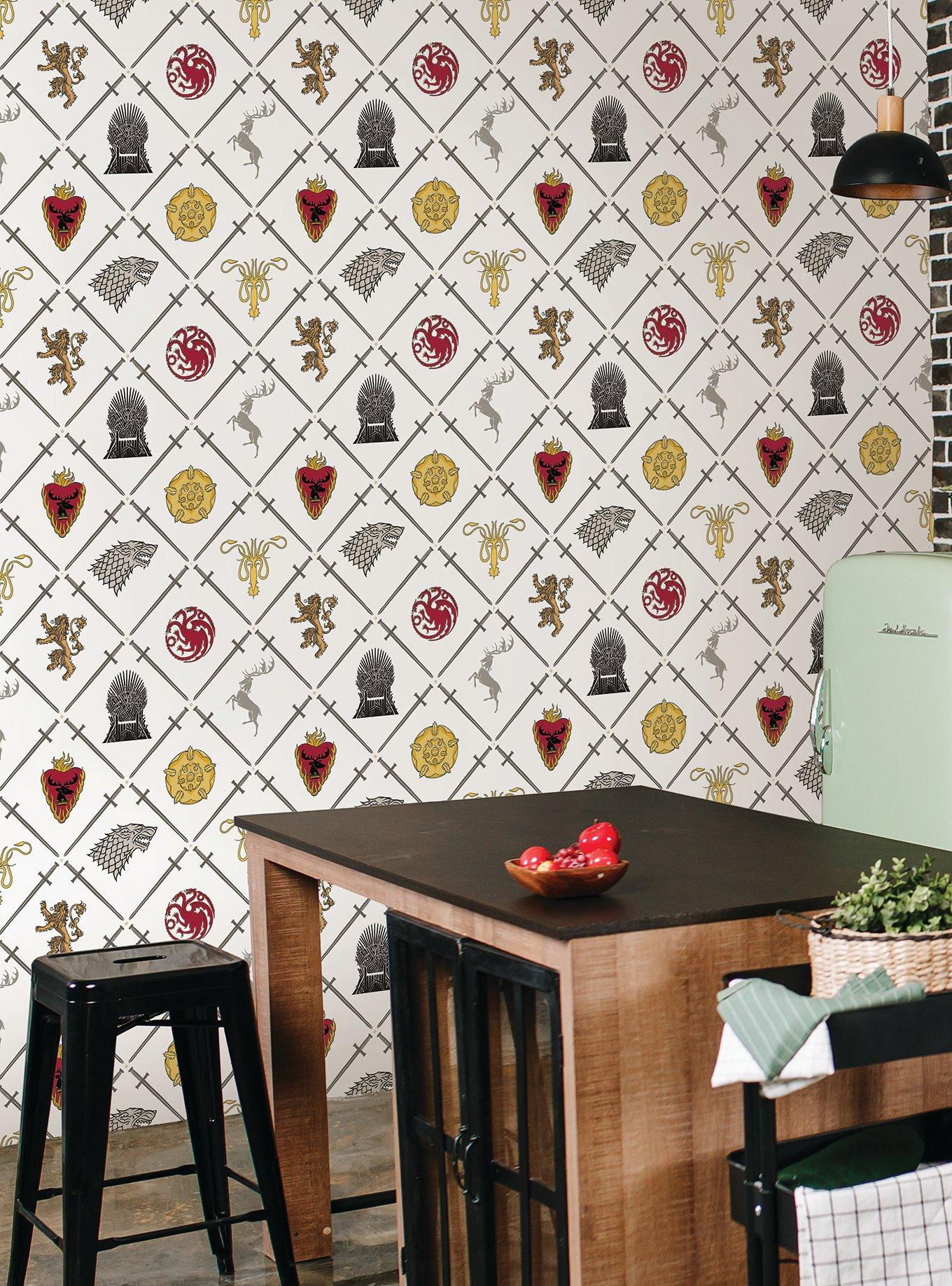 Game of Thrones House Sigils Peel & Stick Wallpaper, , alternate