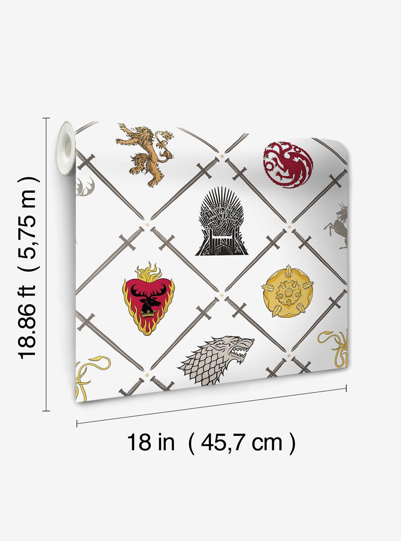 Game of Thrones House Sigils Peel & Stick Wallpaper, , alternate