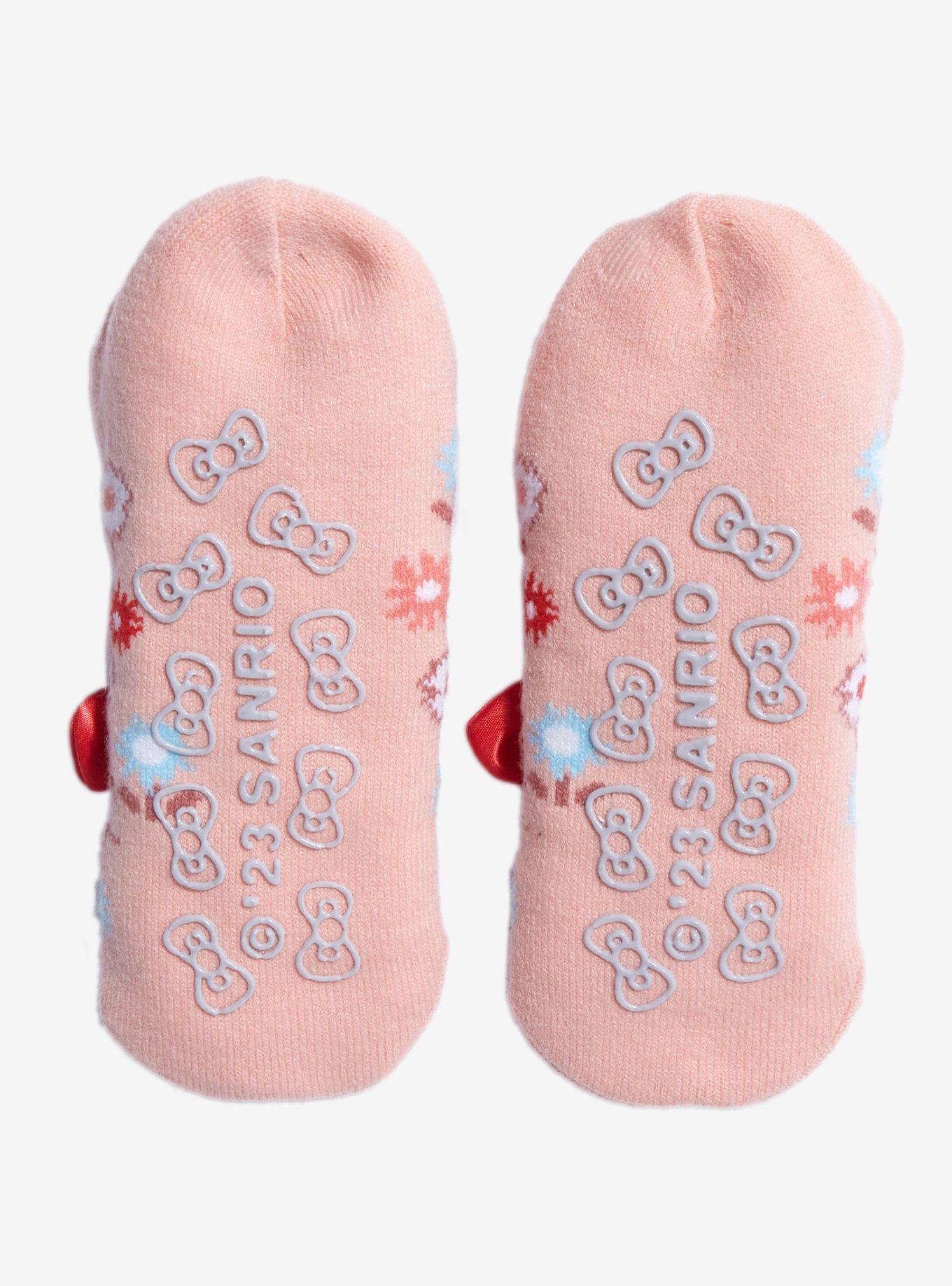 Sanrio Hello Kitty Floral Slipper Socks - BoxLunch Exclusive , , alternate