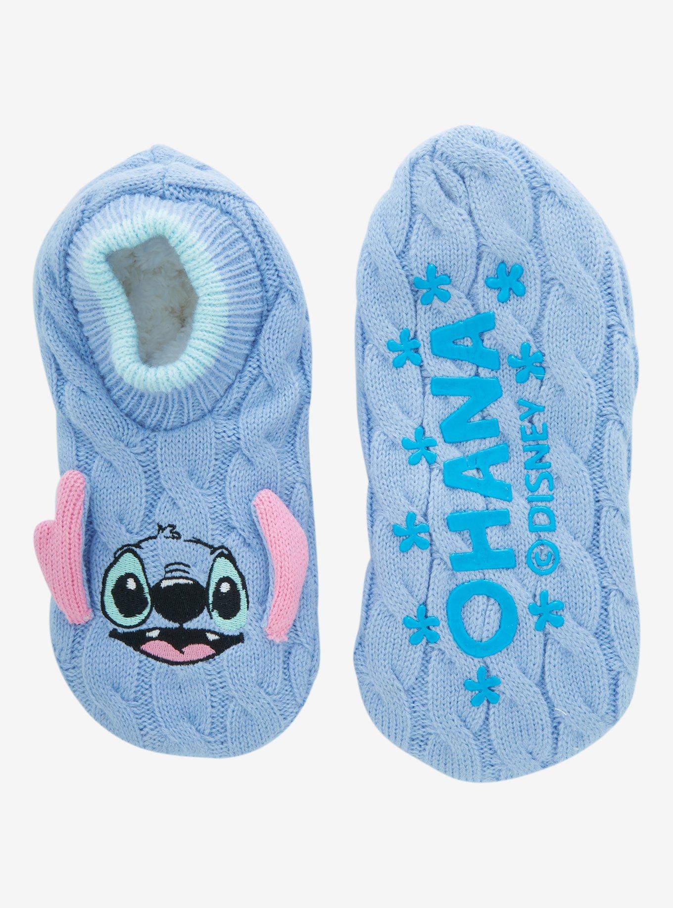 Disney Lilo & Stitch Portrait Figural Slipper Socks - BoxLunch Exclusive, , hi-res