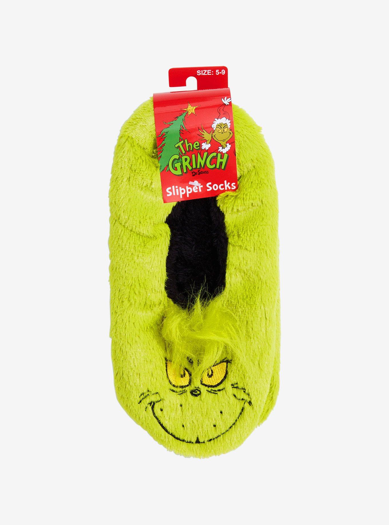 How the Grinch Stole Christmas Figural Grinch Slipper Socks - BoxLunch Exclusive, , alternate