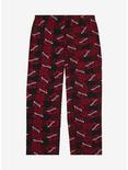 Harry Potter Plaid Gryffindor Allover Print Plus Size Sleep Pants - BoxLunch Exclusive, RED, alternate