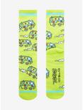 Scooby-Doo Mystery Machine Allover Print Crew Socks - BoxLunch Exclusive, , alternate