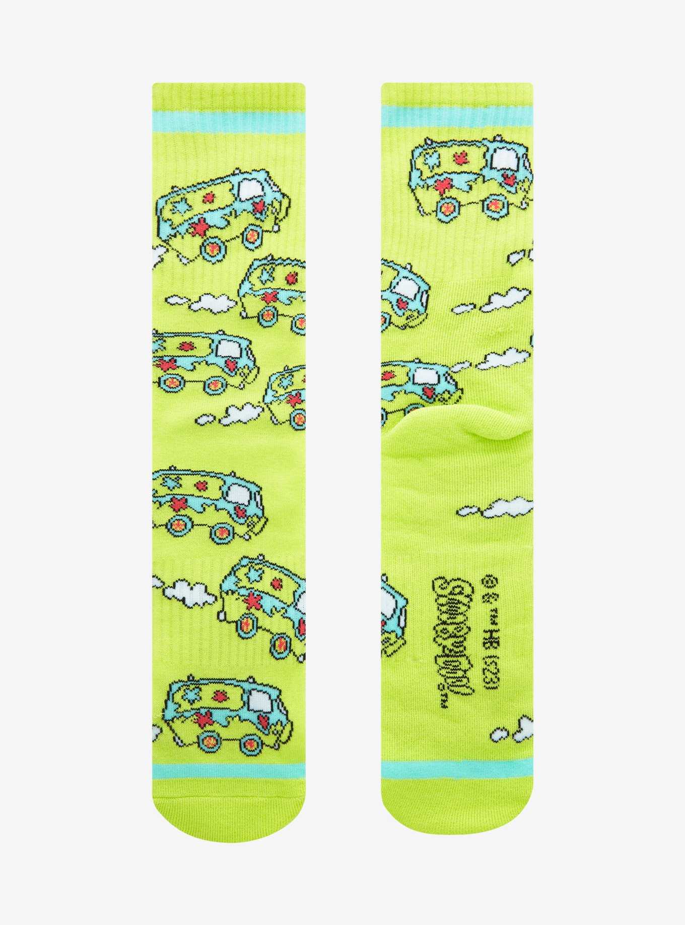 Scooby-Doo Mystery Machine Allover Print Crew Socks - BoxLunch Exclusive, , hi-res