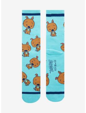 Scooby-Doo Chibi Scooby Allover Print Crew Socks - BoxLunch Exclusive, , hi-res