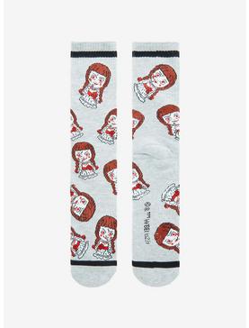 Annabelle Portrait Allover Print Crew Socks - BoxLunch Exclusive, , hi-res
