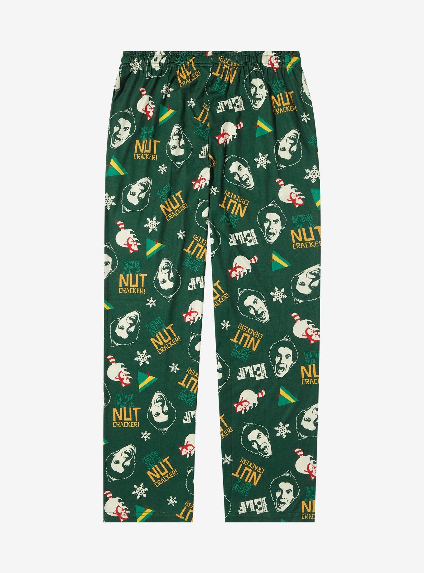 Elf Buddy Allover Print Sleep Pants - BoxLunch Exclusive, ARMY GREEN, alternate
