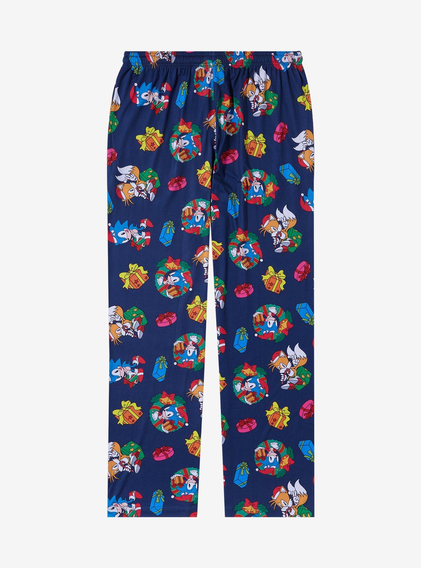 Sonic the Hedgehog Presents Allover Print Sleep Pants, GREEN, alternate