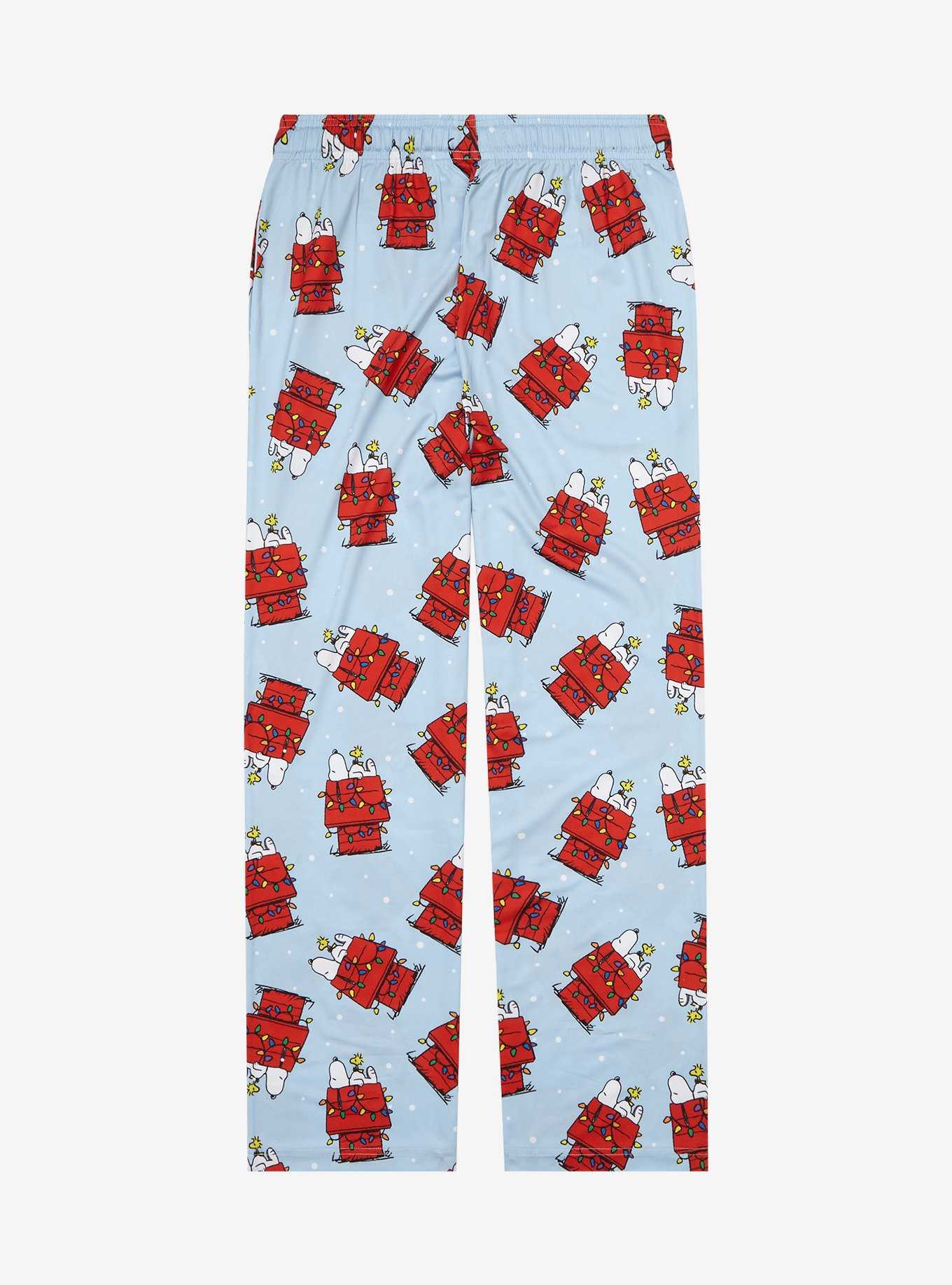 Peanuts Snoopy Christmas Lights Allover Print Sleep Pants - BoxLunch Exclusive, , hi-res