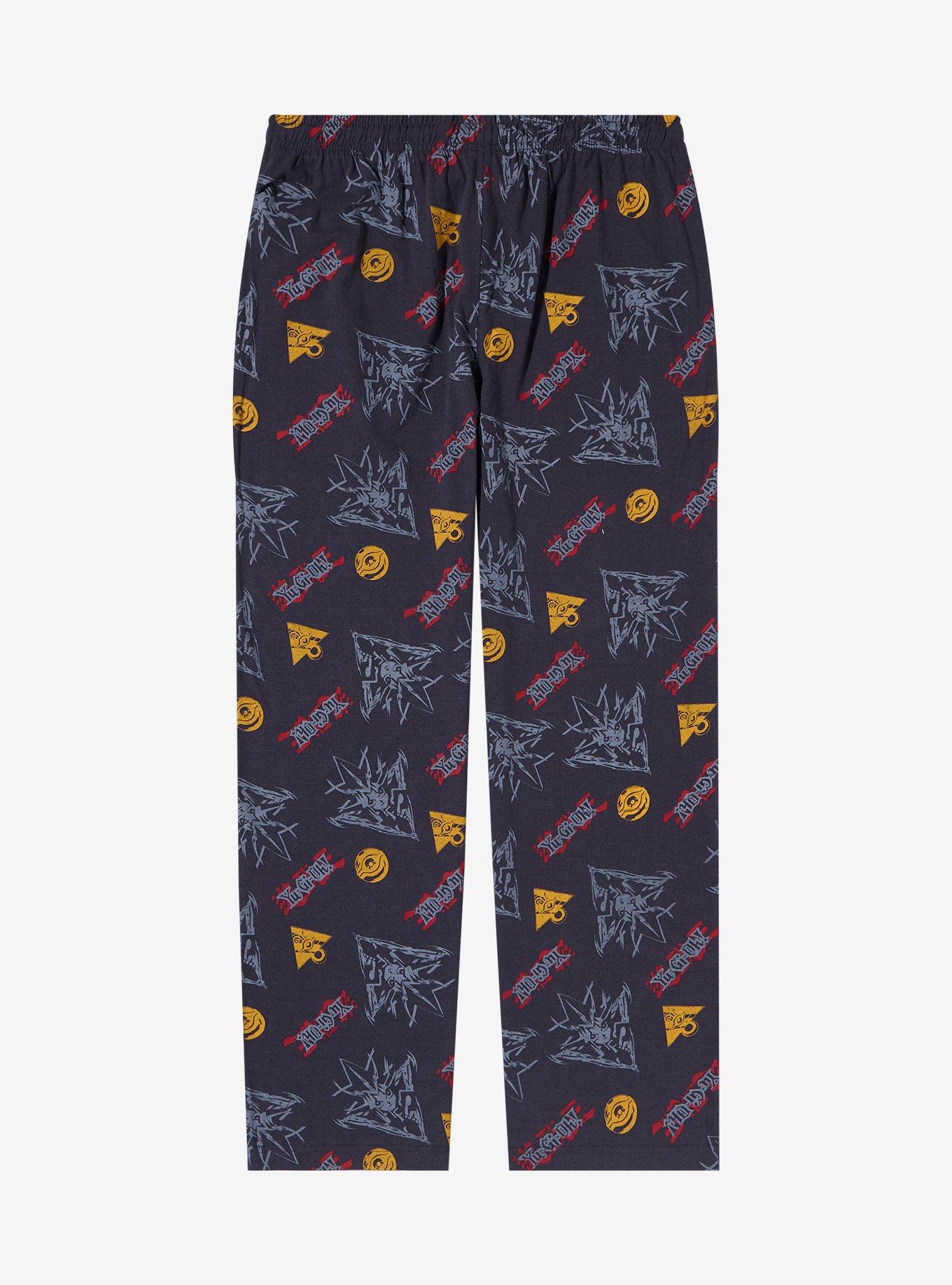 Yu-Gi-Oh! Icons Allover Print Sleep Pants, BLACK, alternate