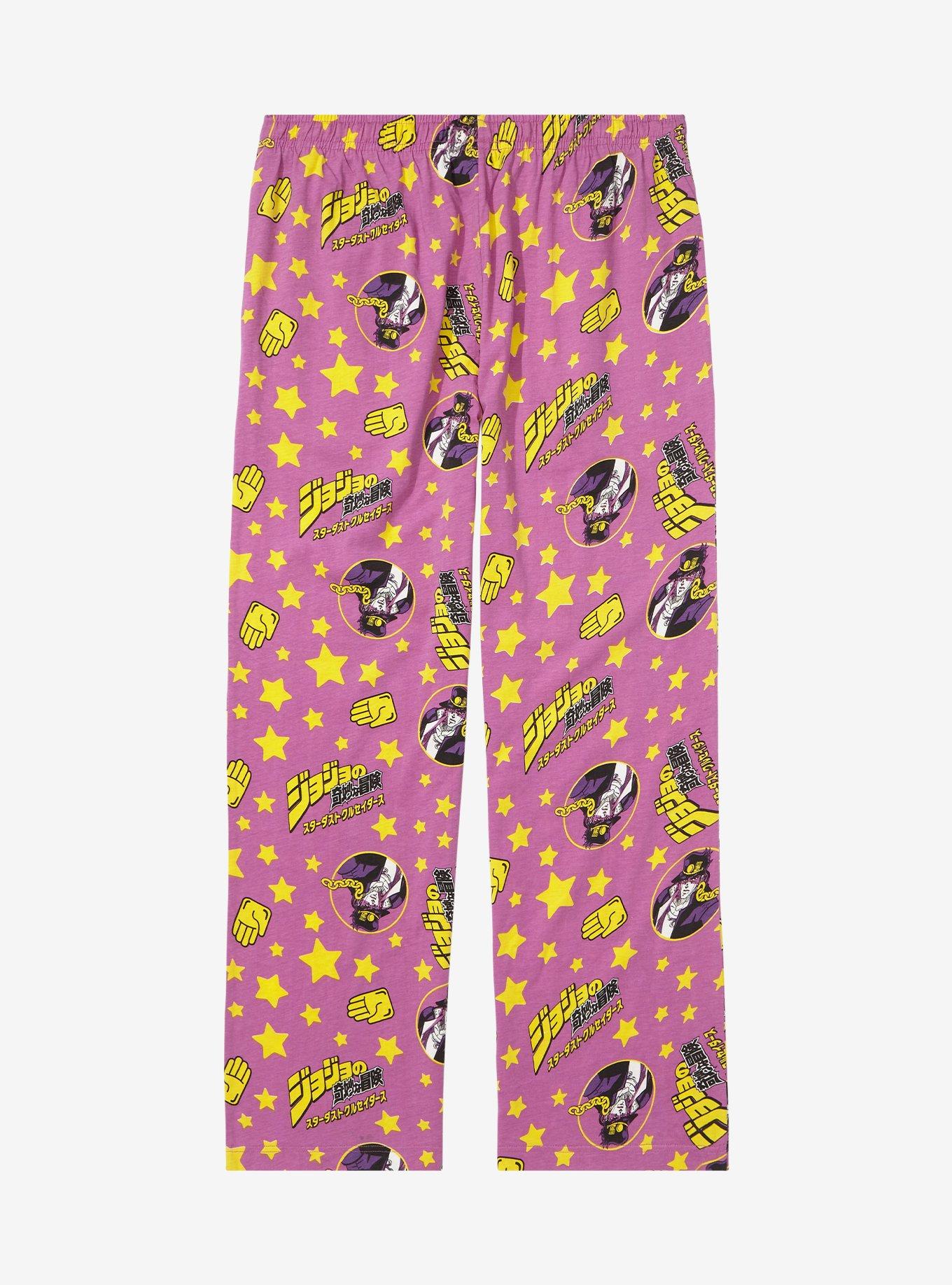 JoJo's Bizarre Adventure Jotaro Kujo Allover Print Sleep Pants, PURPLE, alternate