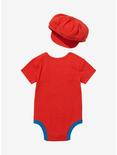 Nintendo Super Mario Bros. Mario Outfit Infant One-Piece and Hat Set, MULTI, alternate