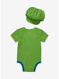 Nintendo Super Mario Bros. Luigi Outfit Infant One-Piece and Hat Set, MULTI, alternate