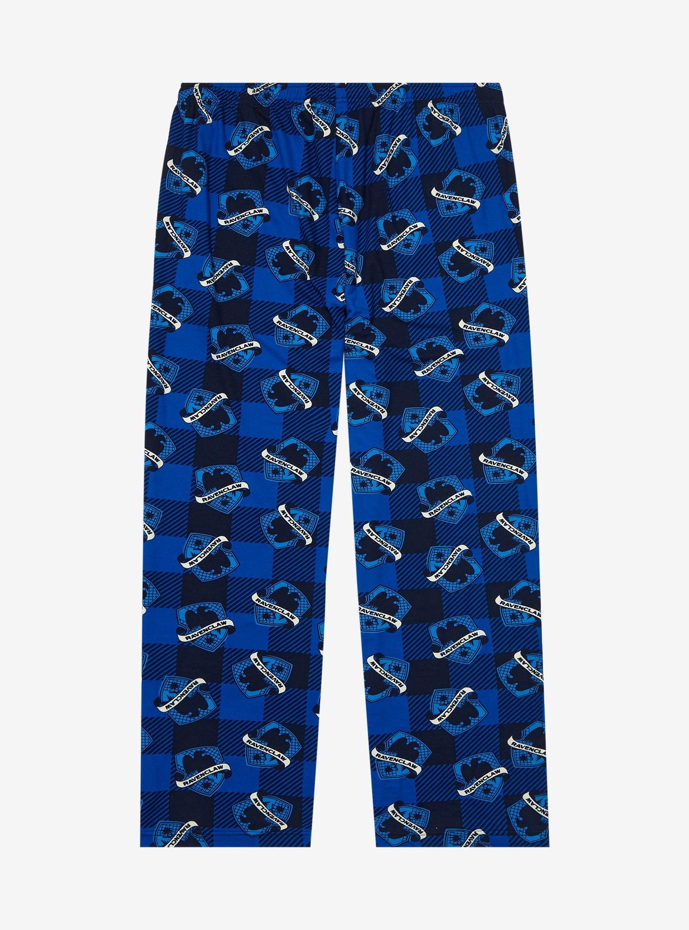 Harry Potter Plaid Ravenclaw Allover Print Plus Size Sleep Pants - BoxLunch Exclusive, , hi-res