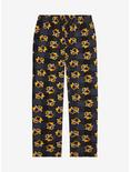 Harry Potter Plaid Hufflepuff Allover Print Sleep Pants - BoxLunch Exclusive, GREY, alternate