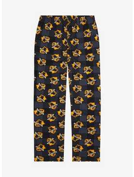 Harry Potter Plaid Hufflepuff Allover Print Sleep Pants - BoxLunch Exclusive, , hi-res