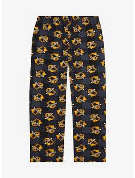 Harry Potter Plaid Hufflepuff Allover Print Plus Size Sleep Pants - BoxLunch Exclusive, , hi-res